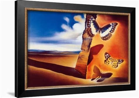 Landscape With Butterflies Posters Salvador Dalí