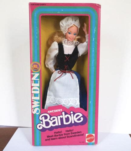 sweden swedish barbie 4032 famous international fashion doll vintage 1982 ebay