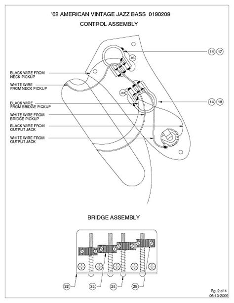 Fender deluxe active jazz bass v wiring diagram (1 page) fender deluxe active jazz bass v: Fender '62 Jazz Bass Guitar Loaded Concentric Control | Reverb