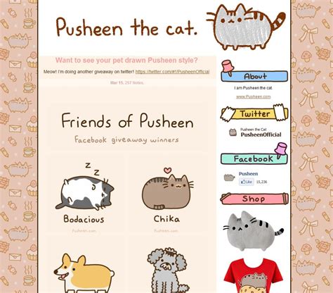 Pusheen the cat. | Pusheen, Grey tabby cats, Kawaii cat