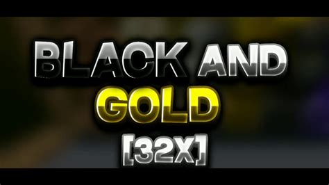Black And Gold 32x Mcpe Pvp Texture Pack Fps