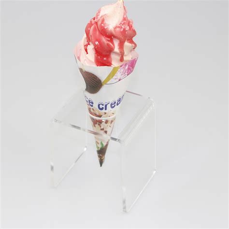 Hmrovoom Hole Ice Cream Cone Holder Acrylic Ice Cream Stand Cone Holder Display Rack Ice Cream