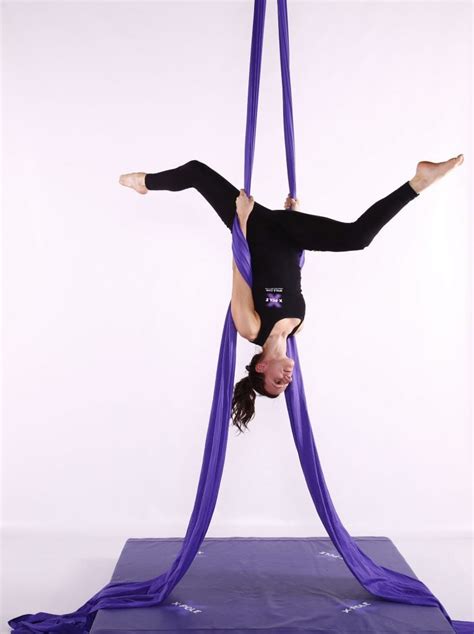 purple aerial silks by x pole pole fitness dancing shop