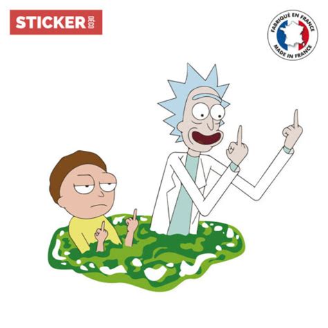 Sticker Mural Rick And Morty Portail Cartoons Stickerdecofr
