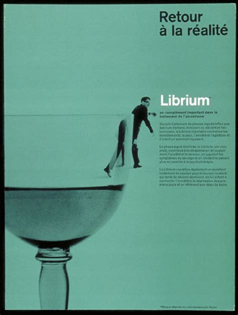 Annonce publicitaire « Retour à la réalité, Librium », pour Roche ...