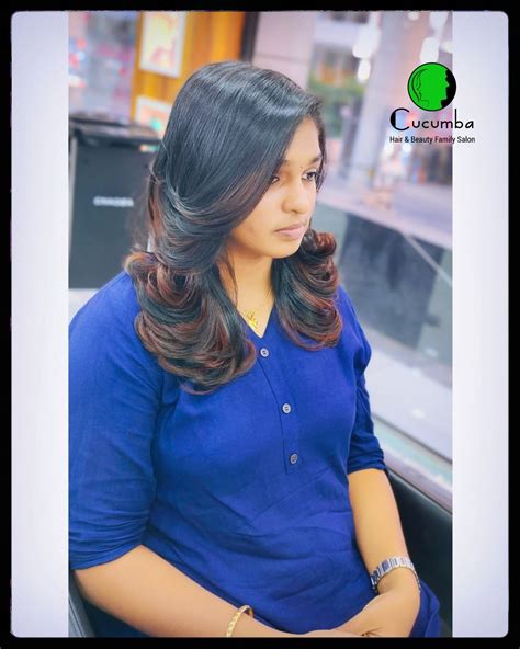 Mallu Girls Mid Back Length Layer Hair Cut Makeover Village Barber