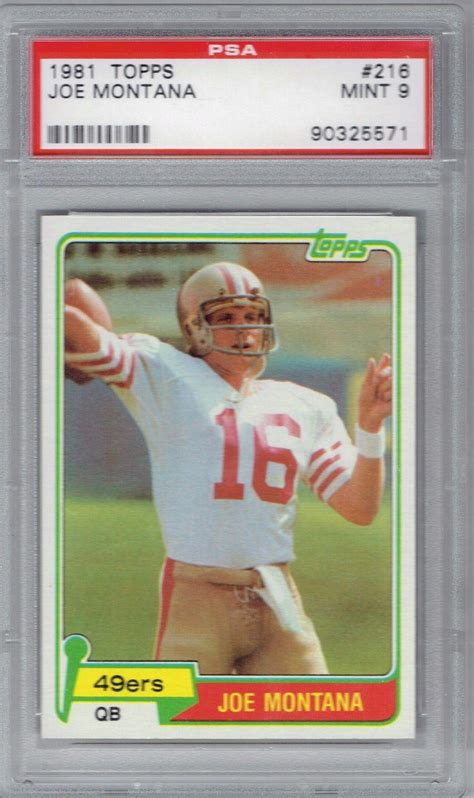 We did not find results for: Joe Montana 1981 Topps #216 PSA 9 Mint ** JUST GORGEOUS ...