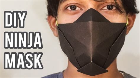 Diy Ninja Mask From Paper How To Make Ninja Mask From Paper Youtube