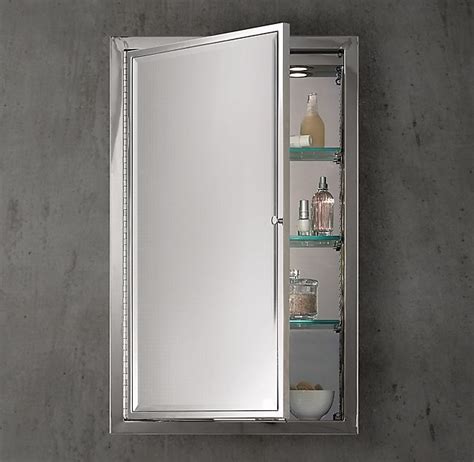What is the price range for recessed medicine cabinets? Framed Lit Right-Opening Inset Medicine Cabinet ...