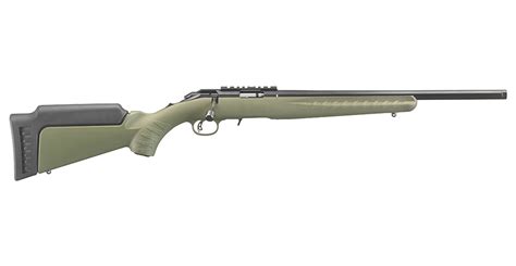 Ruger American Rimfire 17 Hmr Bolt Action Rifle With Od Green Stock For