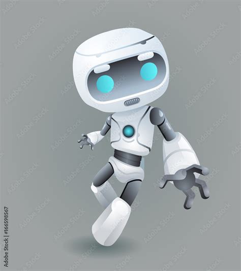 Mascot Robot Innovation Technology Science Fiction Future Cute Little