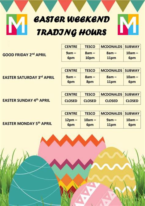 Easter Trading Hours Monaghan Shopping Centre