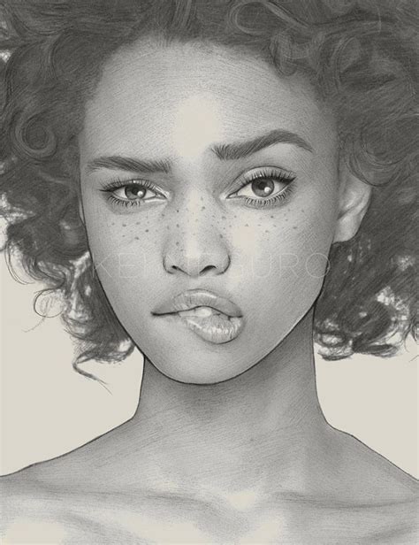 Idea Fantastic Drawing Sketches Of African Womens Faces With