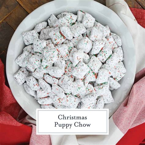 More chocolate, more peanut butter and more powdered sugar! Puppy Chow Recipe Chex Christmas : Christmas Chex Mix ...