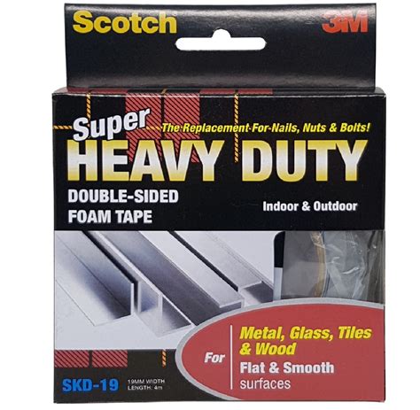 3m Scotch Outdoor Double Sided Mounting Tape 19mm X 4m