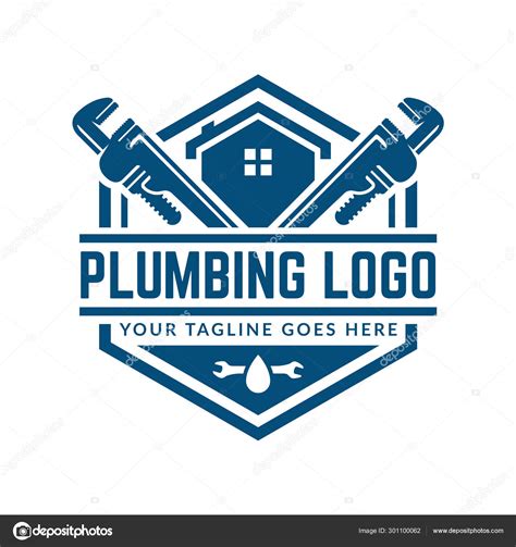 Plumbing Logo Template Easy To Customize Stock Vector Image By