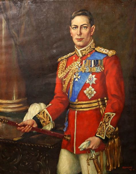 Sold Price Colin Cameron Ramsay Portrait Of King George Vi