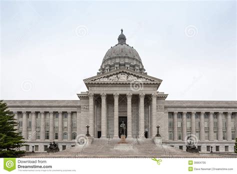 Missouri State Capitol Building Jefferson City Stock
