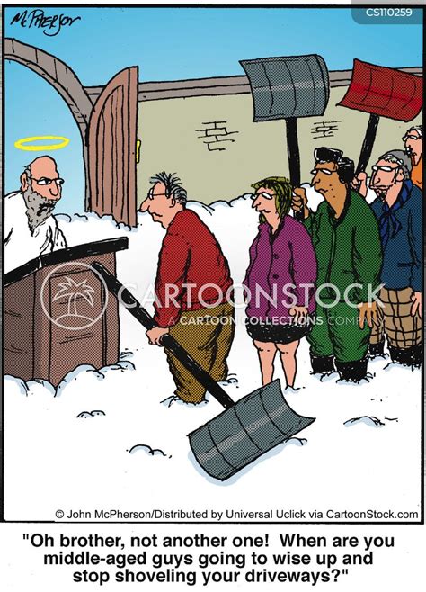 Snow Shovel Cartoons And Comics Funny Pictures From Cartoonstock
