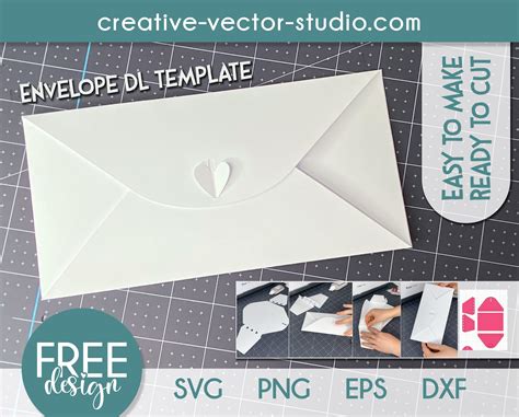 Free Envelope SVG Template Creative Vector Studio