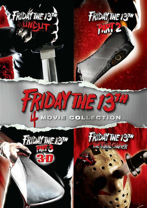Friday The 13th 4 Movie Collection 4 Discs Dvd Best Buy