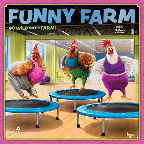 Funny Farm Wall Calendar Wall Calendar Funny Animals Funny Farm