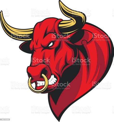 Ferocious Bull Head Stock Illustration Download Image Now Istock