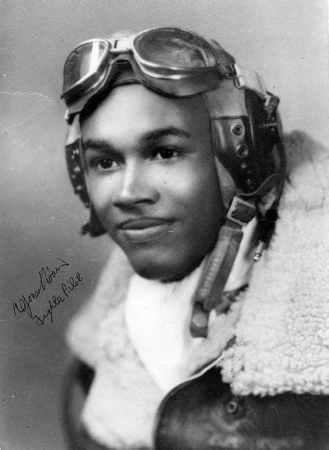 1945 Tuskegee Airmen Wwii Portrait Of Black Tuskegee Pilots Black