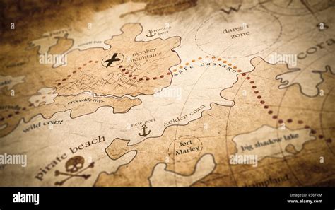 Pirate Treasure Chest Map