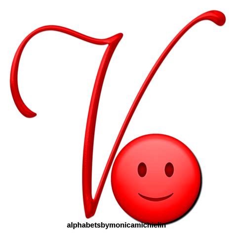 Monica Michielin Alphabets Red Smile Emoticon Emoji Alphabet Png
