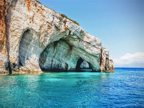 Blue Caves In Zakynthos Greece