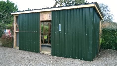 How To Build A Low Maintenance Garden Storage Shed From Steel Cladding