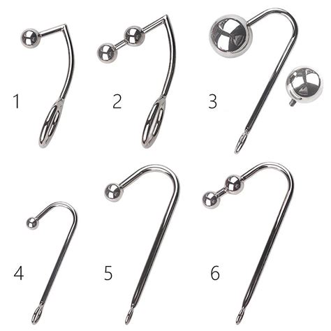 Stainless Steel Anal Hook Shock Prostate Massage Gay Butt Plug With