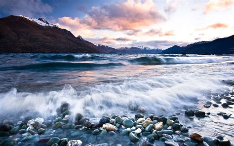 Online Crop High Saturated Photography Of Sea Waves And Stones Under