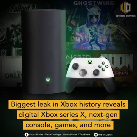 Biggest Leak In Xbox History Reveals Digital Xbox Series X Next Gen