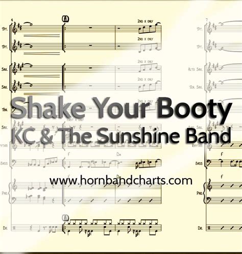 Shake Your Booty Horn Chart Pdf Horn Band Charts