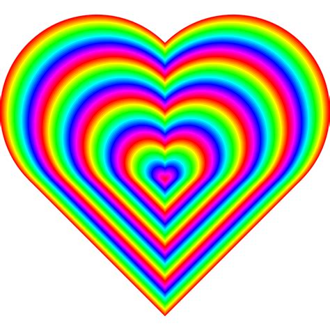 Rainbow Heart Pictures Clipart Best