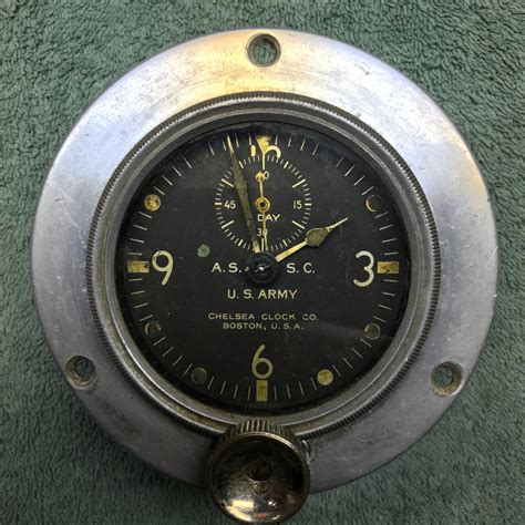 Aircraft Clock Air Section Signal Corps Us Army Wwi Aeroantique