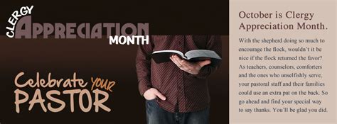 Pastor Staff Appreciation Month In October Rehoboth Baptist Association