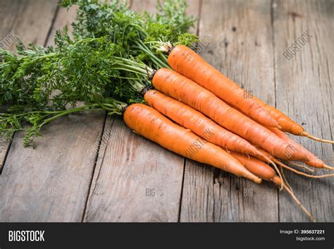 Fresh Carrots Bunch On Image And Photo Free Trial Bigstock