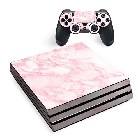 Skin For Sony Ps4 Pro Console Decal Stickers Skins Cover Rose Pink
