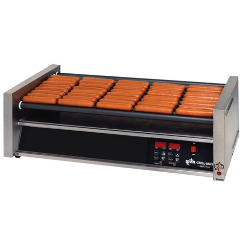 Star Grill Max Pro 50ste 50 Hot Dog Roller Grill With Electronic