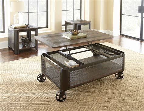 Clint Lift Top Table With Casters Coffee Table With Wheels Coffee