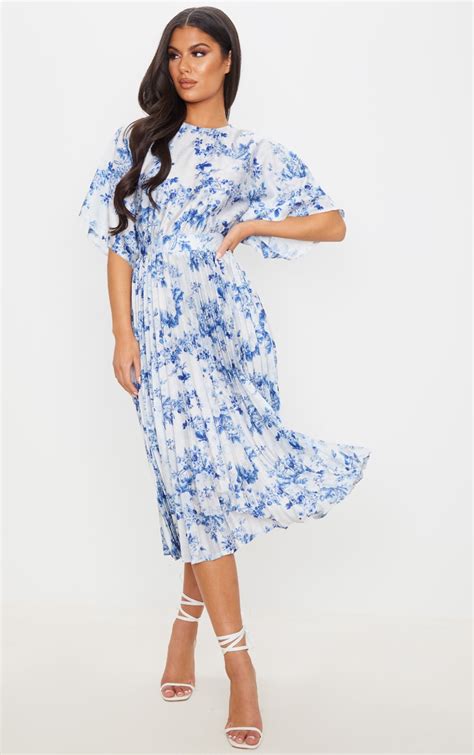 Buy Blue Floral Midi Dress Off 58