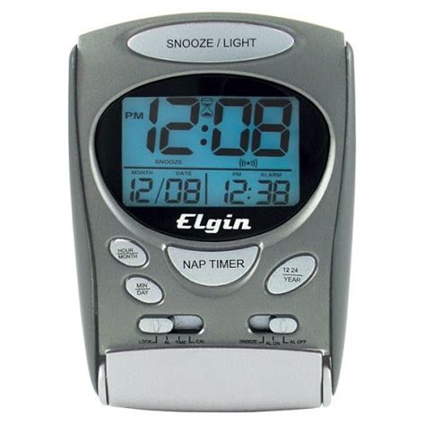 Travel Alarm Clock Online Stores Elgin 3400e Lcd Alarm Clock