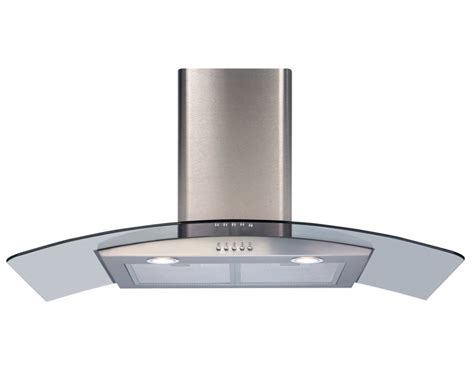 Cda Ecp92ss 90cm Curved Glass Chimney Cooker Hood Stainless Steel Donaghy Bros