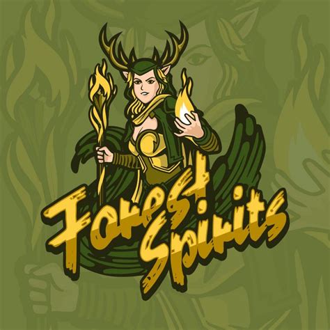 Forest Spirits Esports Gaming Logo Design Template — Customize It In