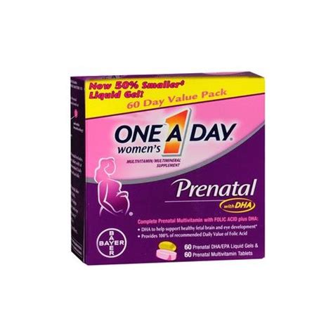 Bayer One A Day Women S Prenatal Vitamins 60 60 Count Mer81160767