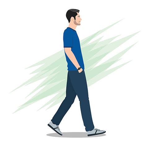 Top 60 Man Walking Profile Clip Art Vector Graphics And