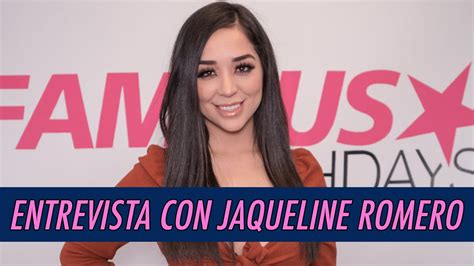 Entrevista Con Jaqueline Romero Youtube